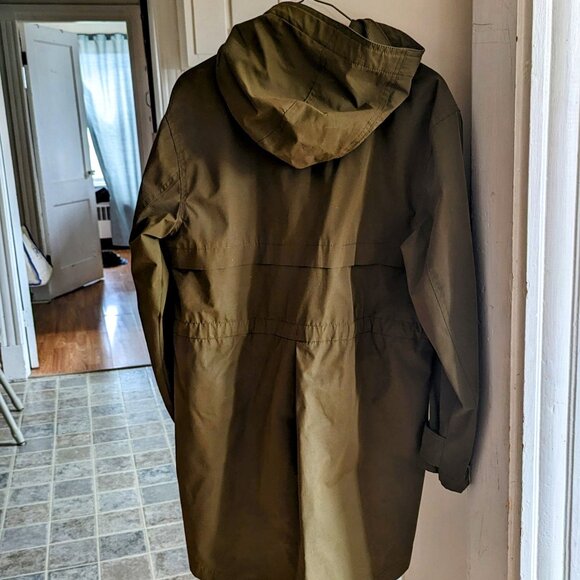Old Navy Army Green Raincoat - Picture 3 of 6